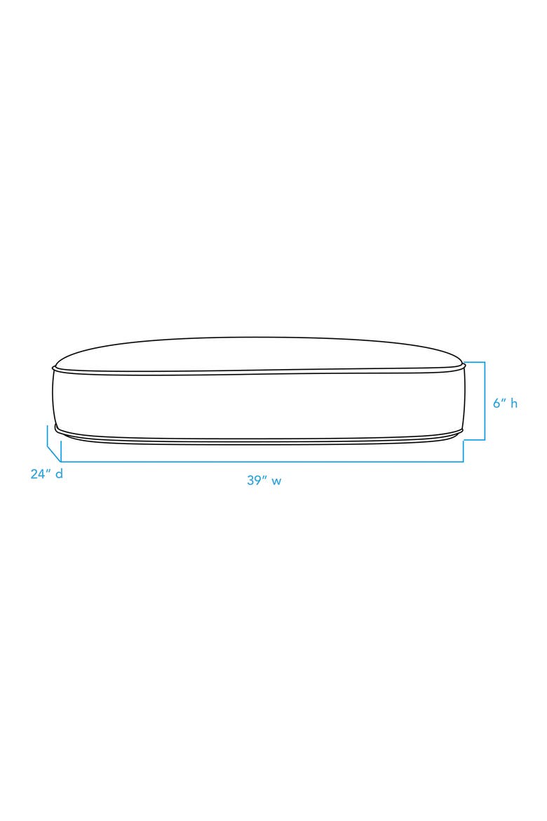 Geo Oval Lounger Pet Bed, Alternate, color, ROSY