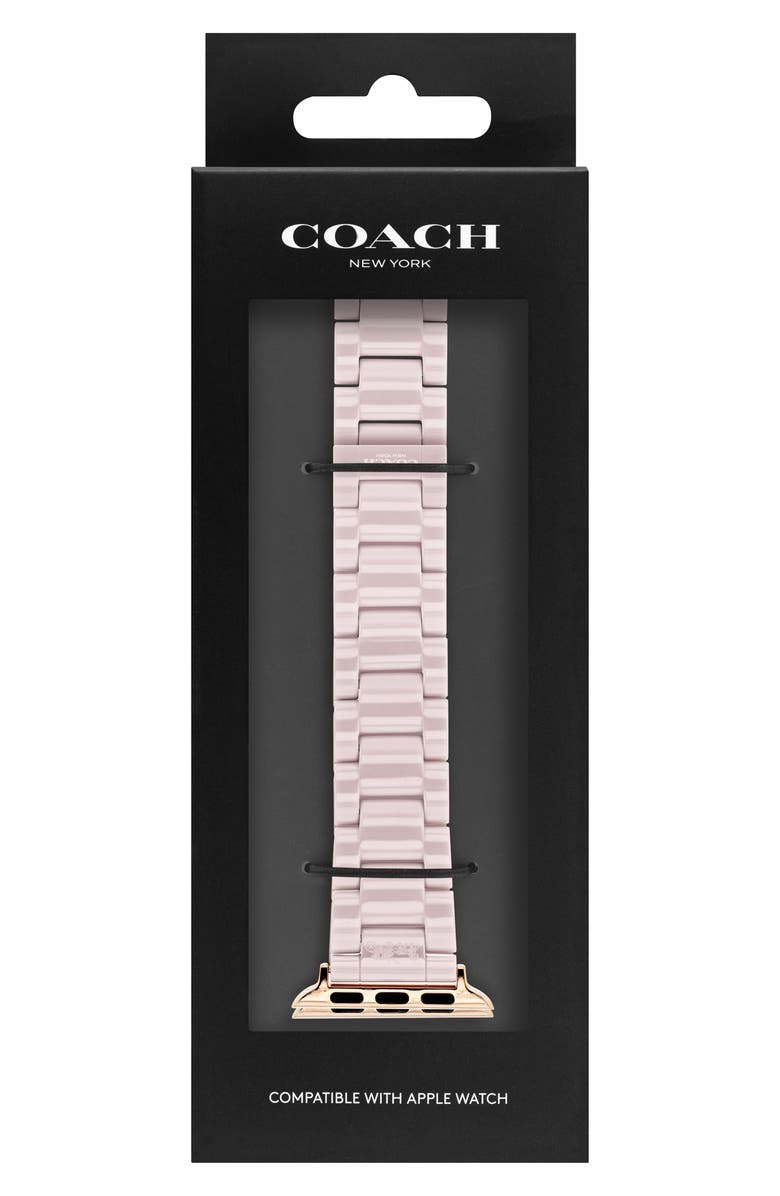 COACH Ceramic 18mm Apple Watch<sup>®</sup> Bracelet Watchband, Alternate, color,