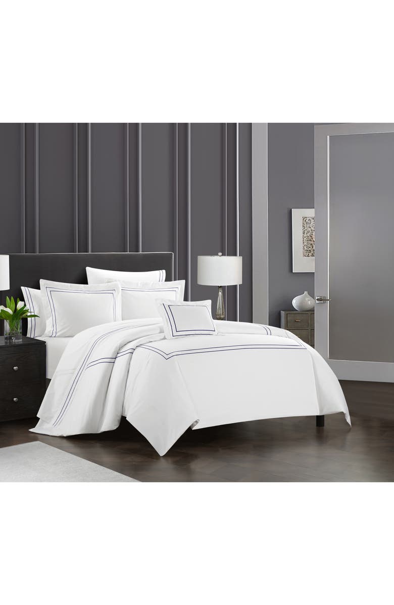 CHIC Santorini Hotel Inspired Design 8-Piece Comforter Set - King Size, Alternate, color, 