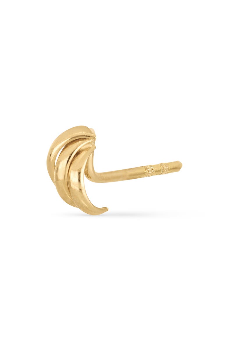 14k Gold 6mm Trio Stud Earrings, Alternate, color, 14K YELLOW GOLD