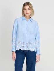 Finery London Sydnee Stripe Cotton Shirt
