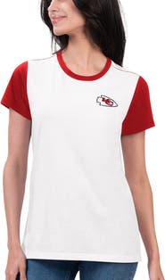 G-III 4HER BY CARL BANKS Women's G-III 4Her by Carl Banks White/Red Kansas City Chiefs Fashion Illustration T-Shirt