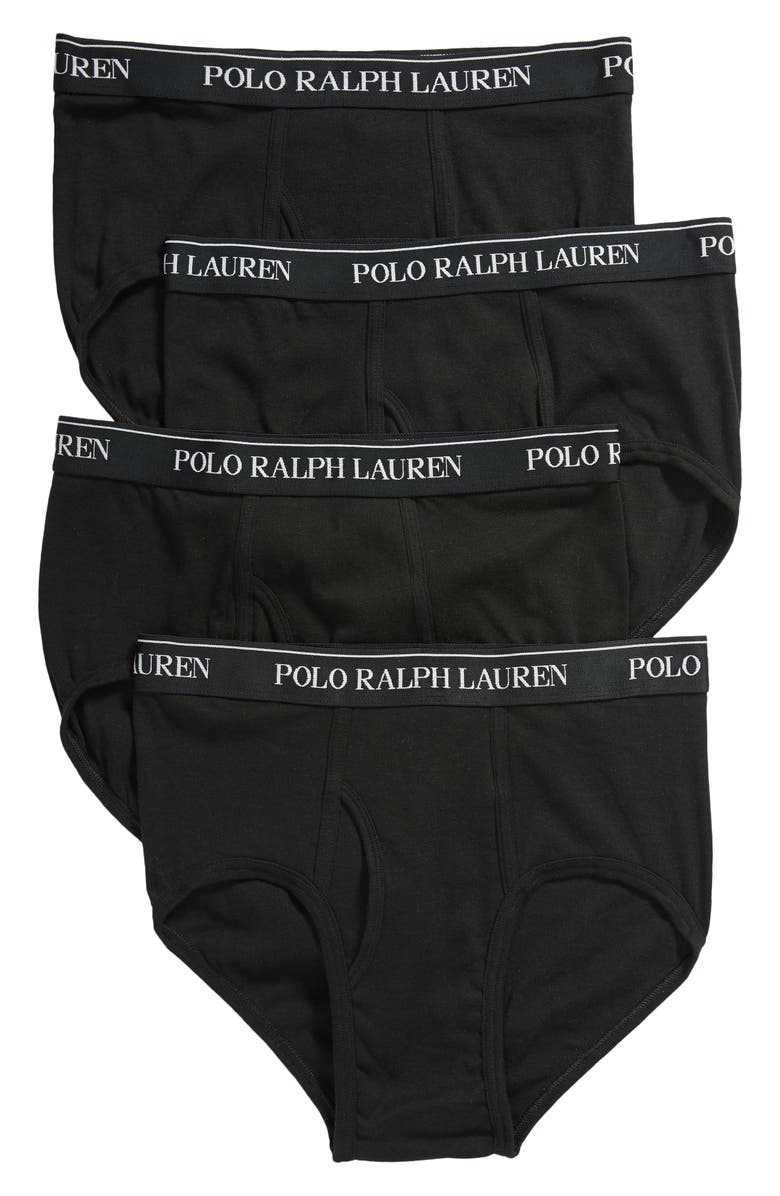 Polo Ralph Lauren 4-Pack Cotton Briefs, Main, color, 