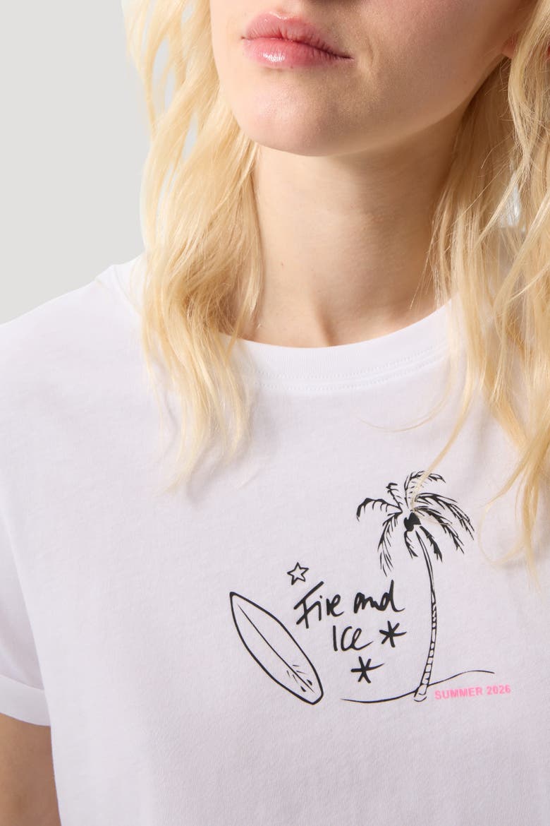 T-Shirt Debra, Alternate, color, White/black