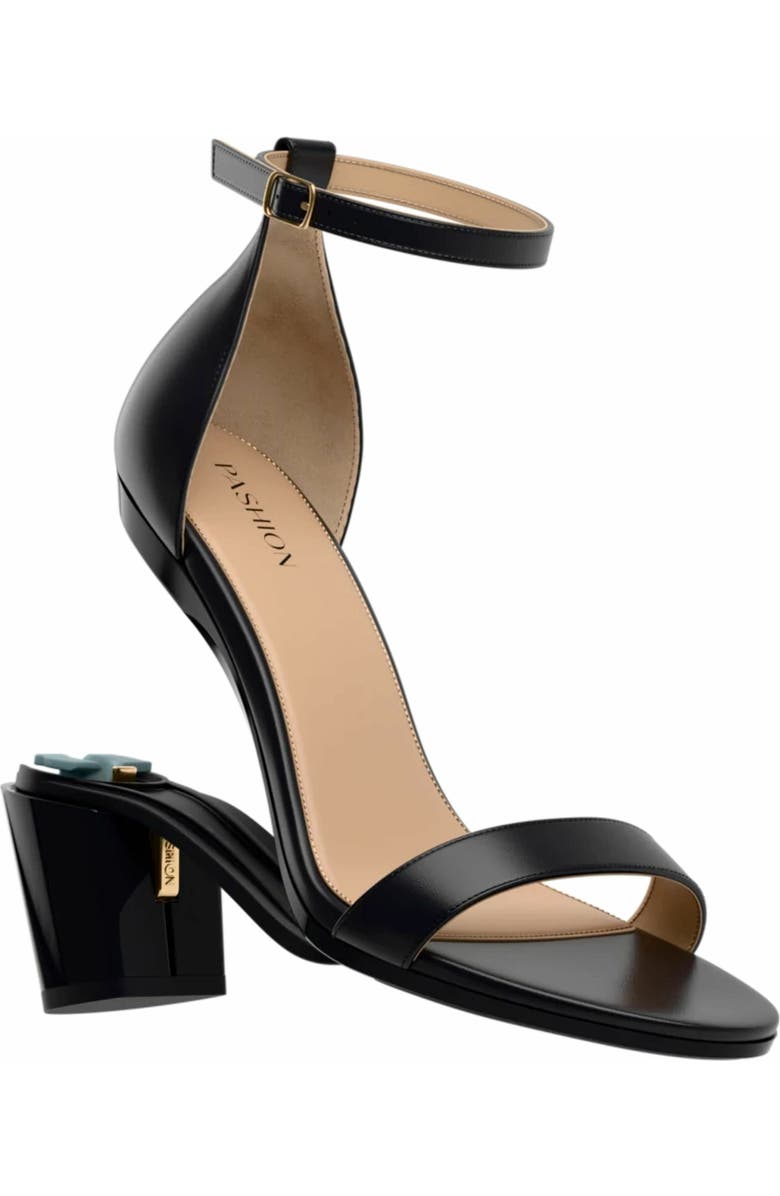 Pashion Footwear The Pashionista 3" Block Heel, Alternate, color, Coal Leather