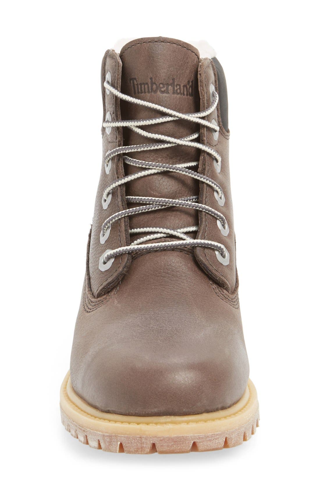 6 Inch Waterproof Boot, Alternate, color, GREY LEATHER