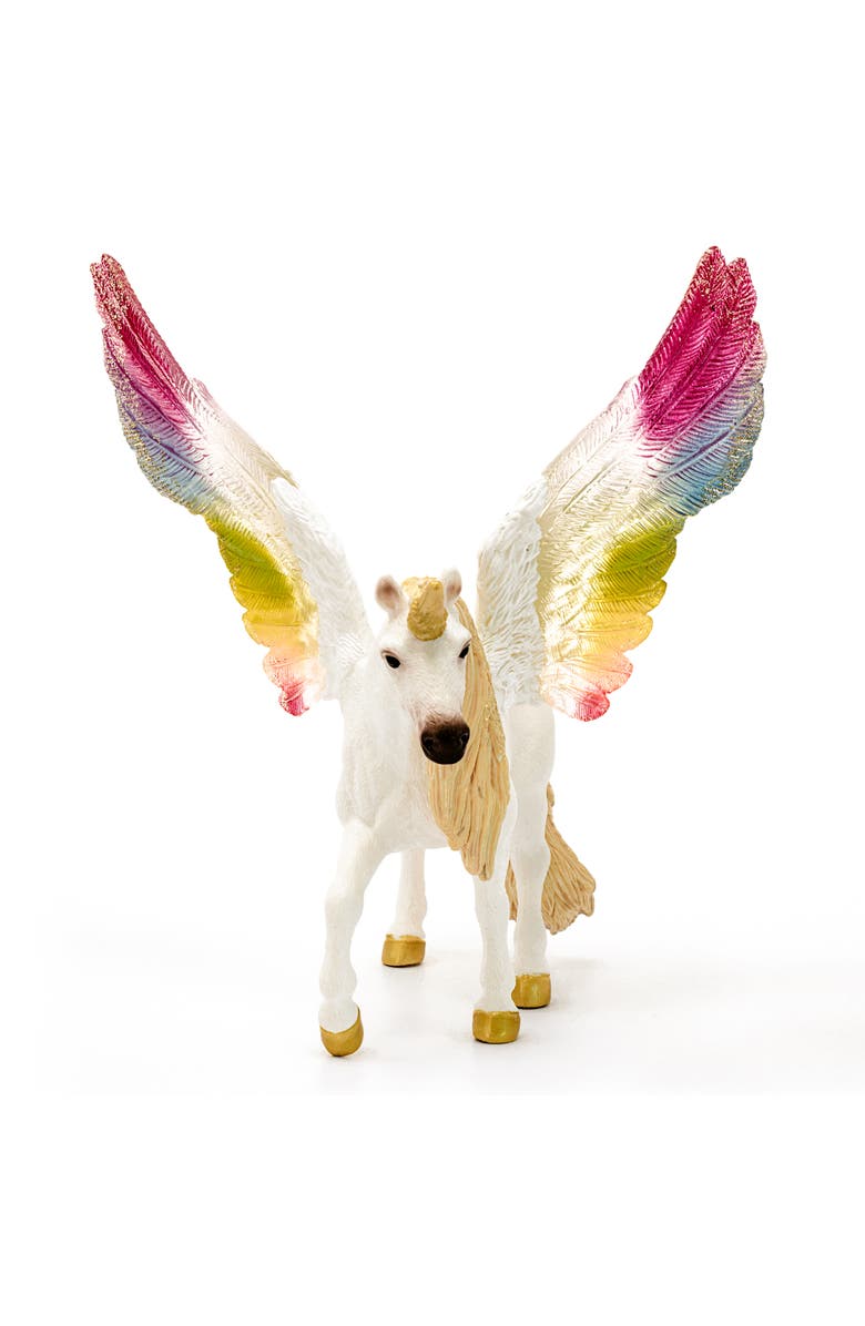 Schleich Bayala Winged Rainbow Unicorn, Multicolor, Kids 5+, Alternate, color, Multicolored