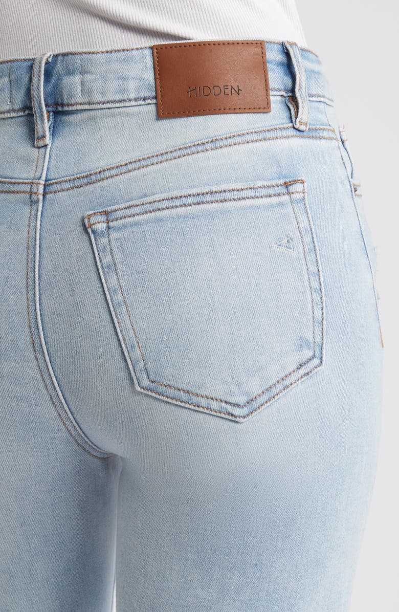 HIDDEN JEANS High Waist Ankle Straight Leg Jeans, Alternate, color,