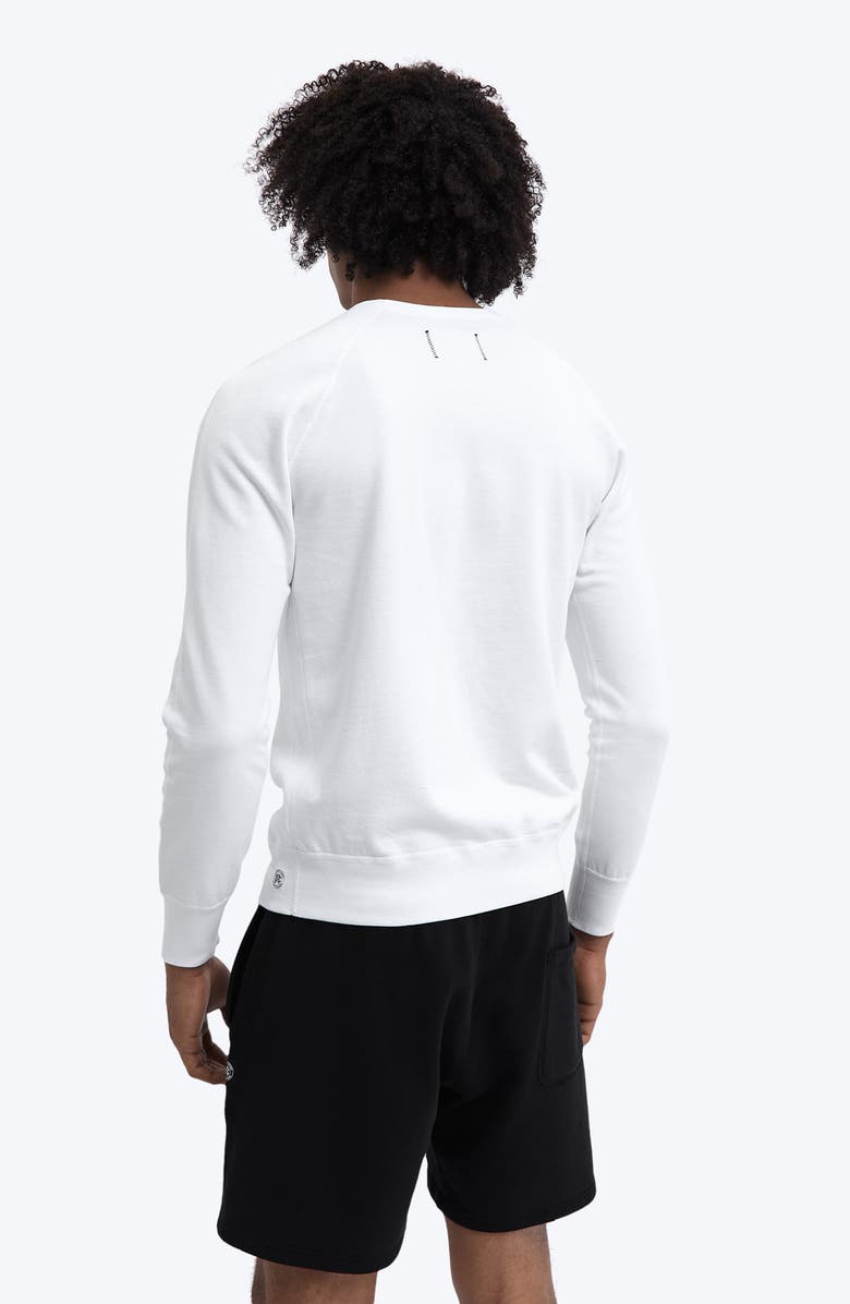 Reigning Champ Lightweight Cotton Terry Sweatshirt, Alternate, color, White