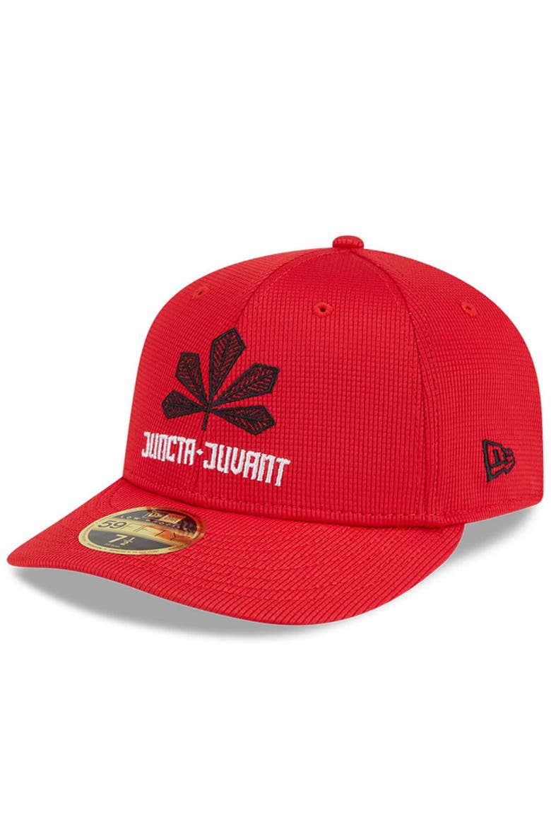 Men's New Era Red Cincinnati Reds City Connect Batting Practice Low Profile 59FIFTY Fitted Hat, Main, color, Red