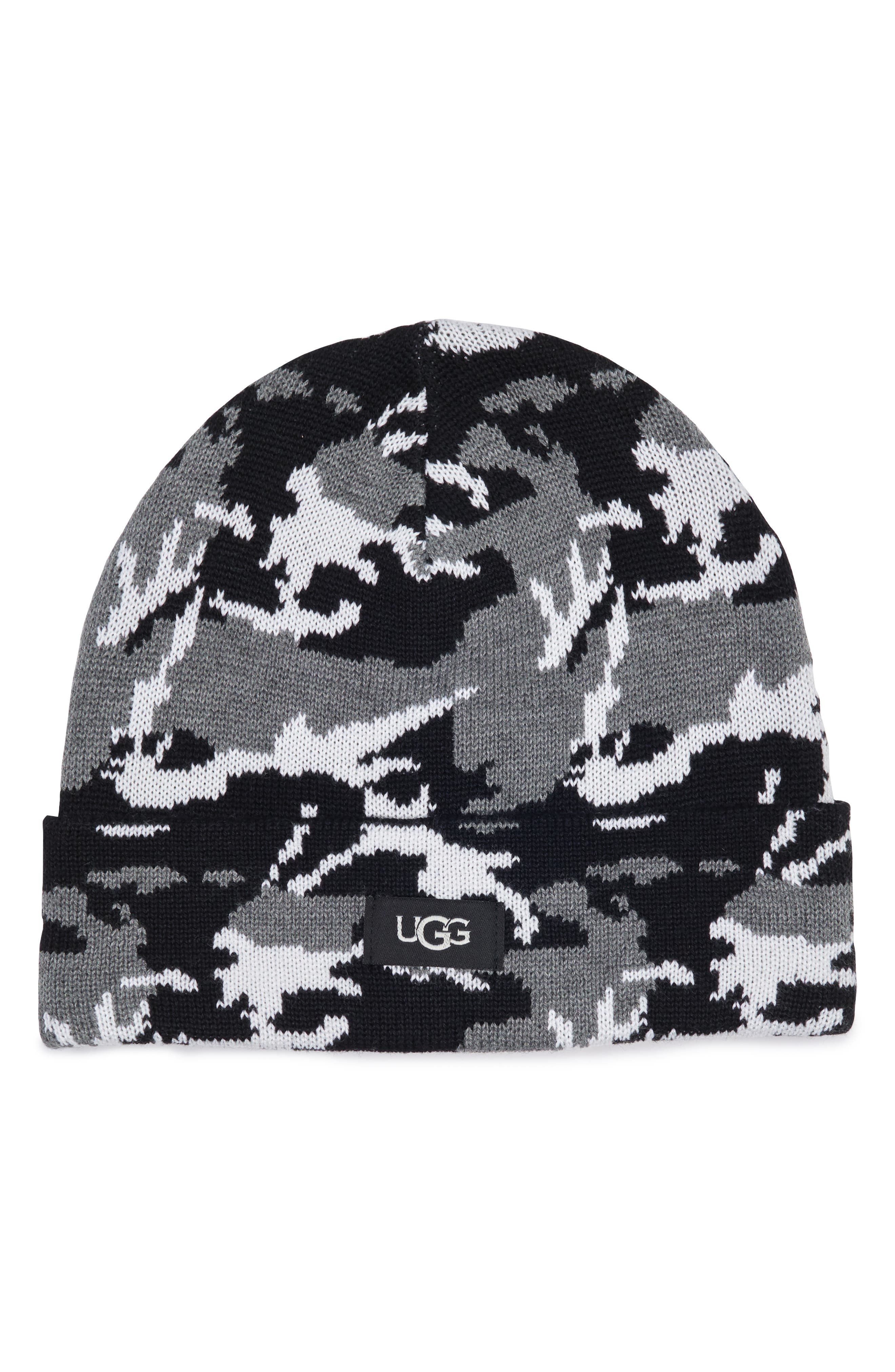 UGG® Camo Print Wool Blend Beanie