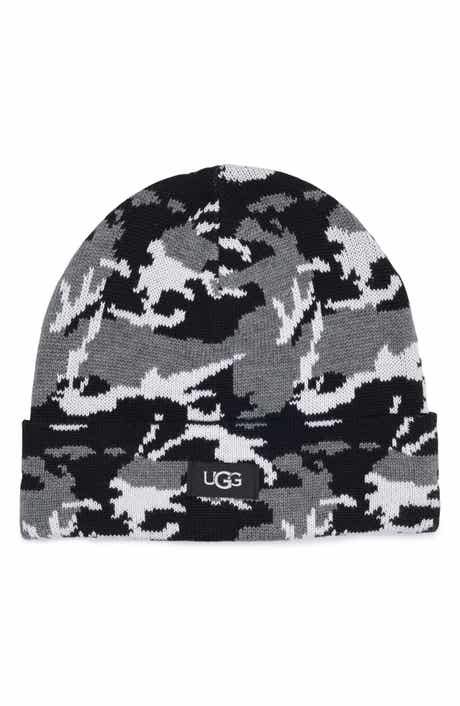 UGG® Camo Print Wool Blend Beanie