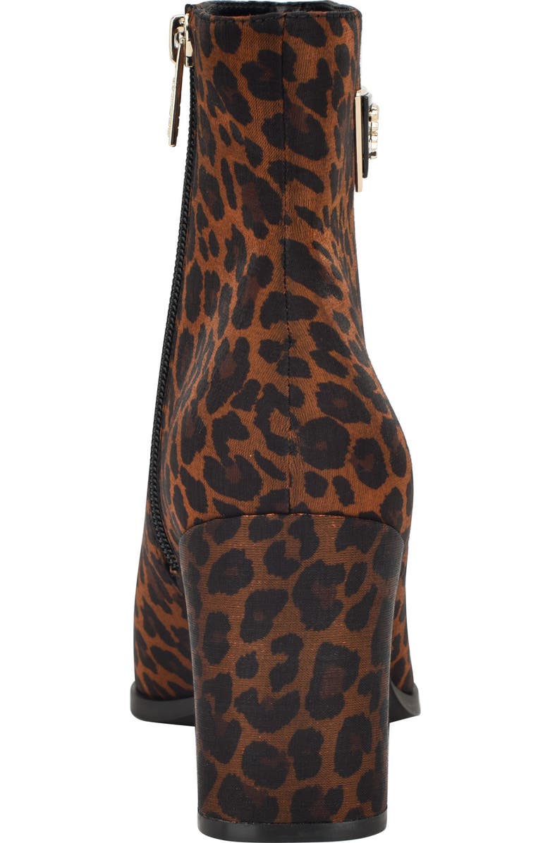 GUESS Lusera Pointed Toe Bootie, Alternate, color, Dark Brown Leopard