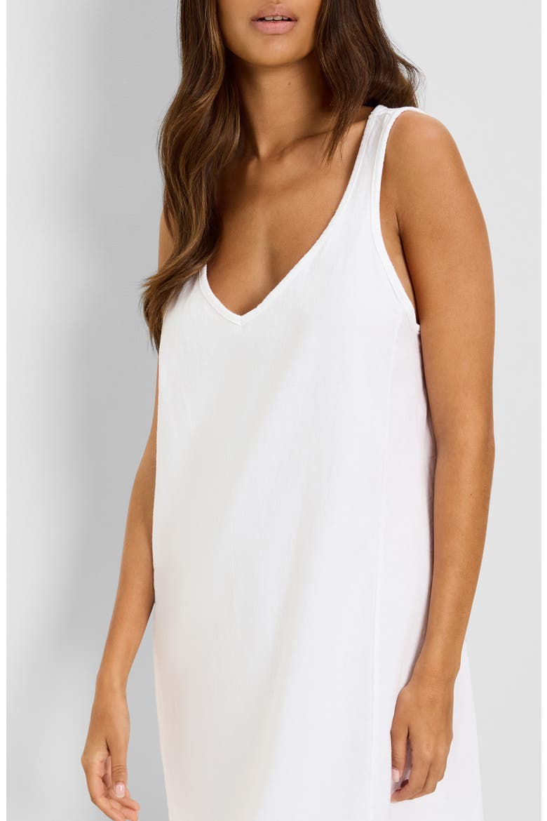 Camilla Cotton Tank Dress, Alternate, color, WHITE