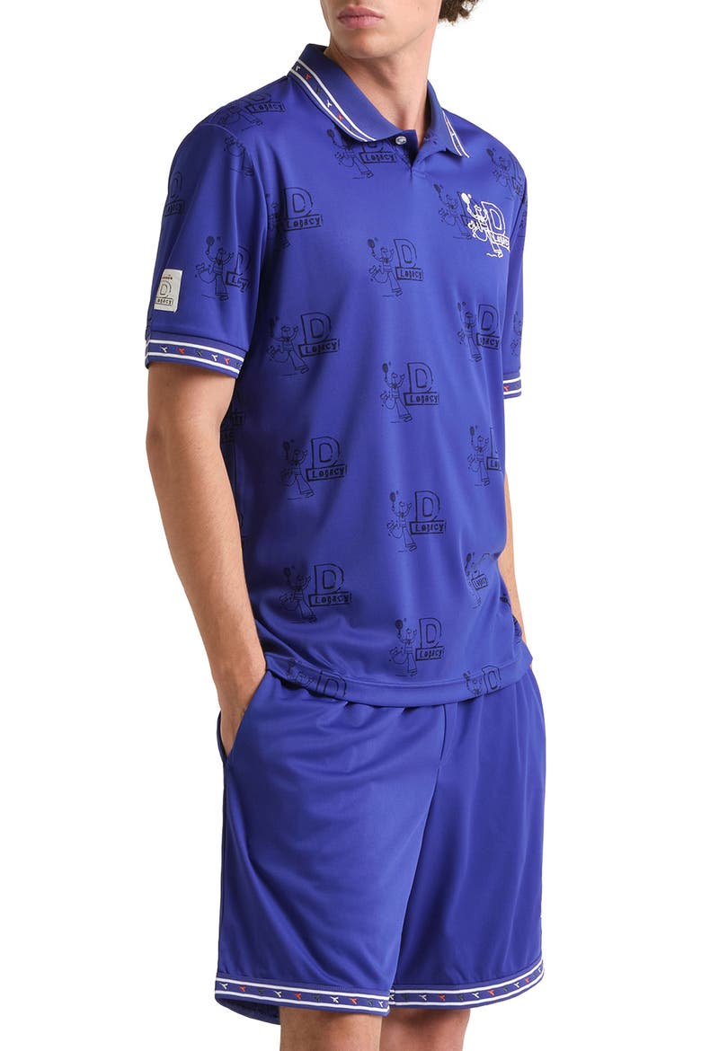 Legacy Embroidered Piqué Polo, Alternate, color, NAVY