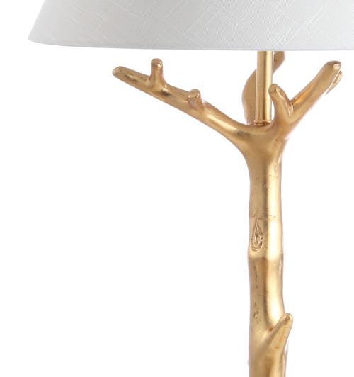 Jonathan Y Galen 33.5in Resin Led Table Lamp In Gold Leaf
