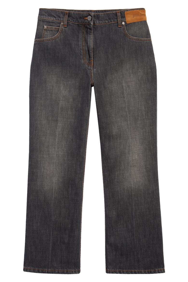 Star Inset Flare Jeans, Alternate, color, BLACK BLACK