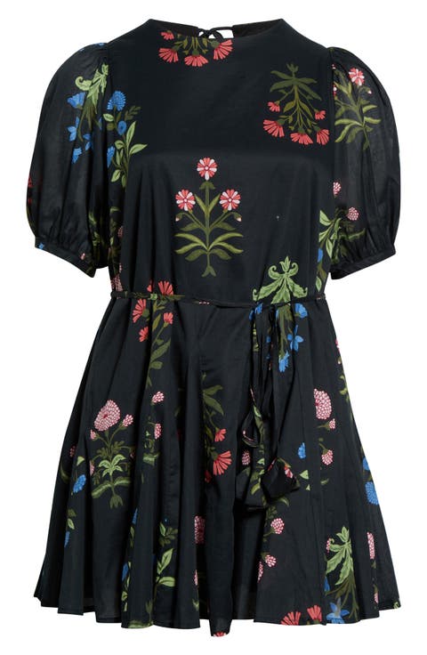 Deliah Godet Cotton Minidress