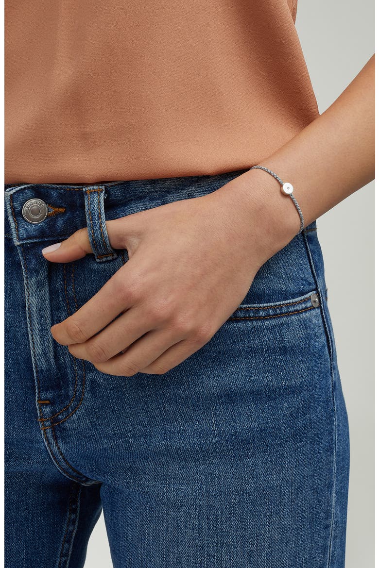Linear Solo Diamond Friendship Bracelet, Alternate, color, SILVER/ METALLICA