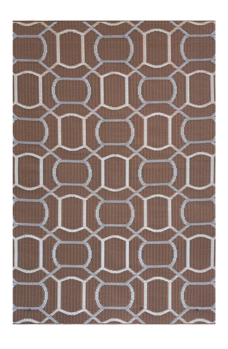 Mad Mats Oblong Brick Light Sienna Rug, Main, color, Light Brown And Cream