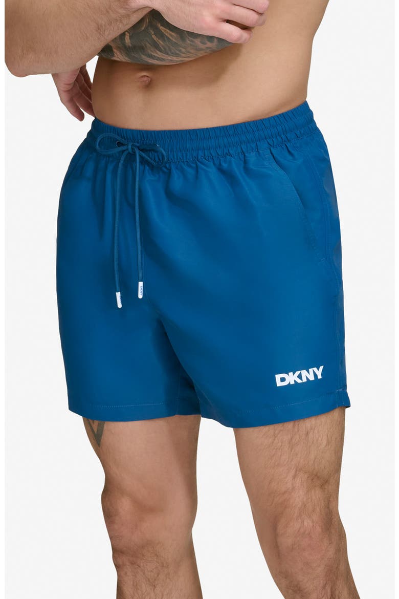 Core Solid Swim Trunks, Main, color, POSEIDON