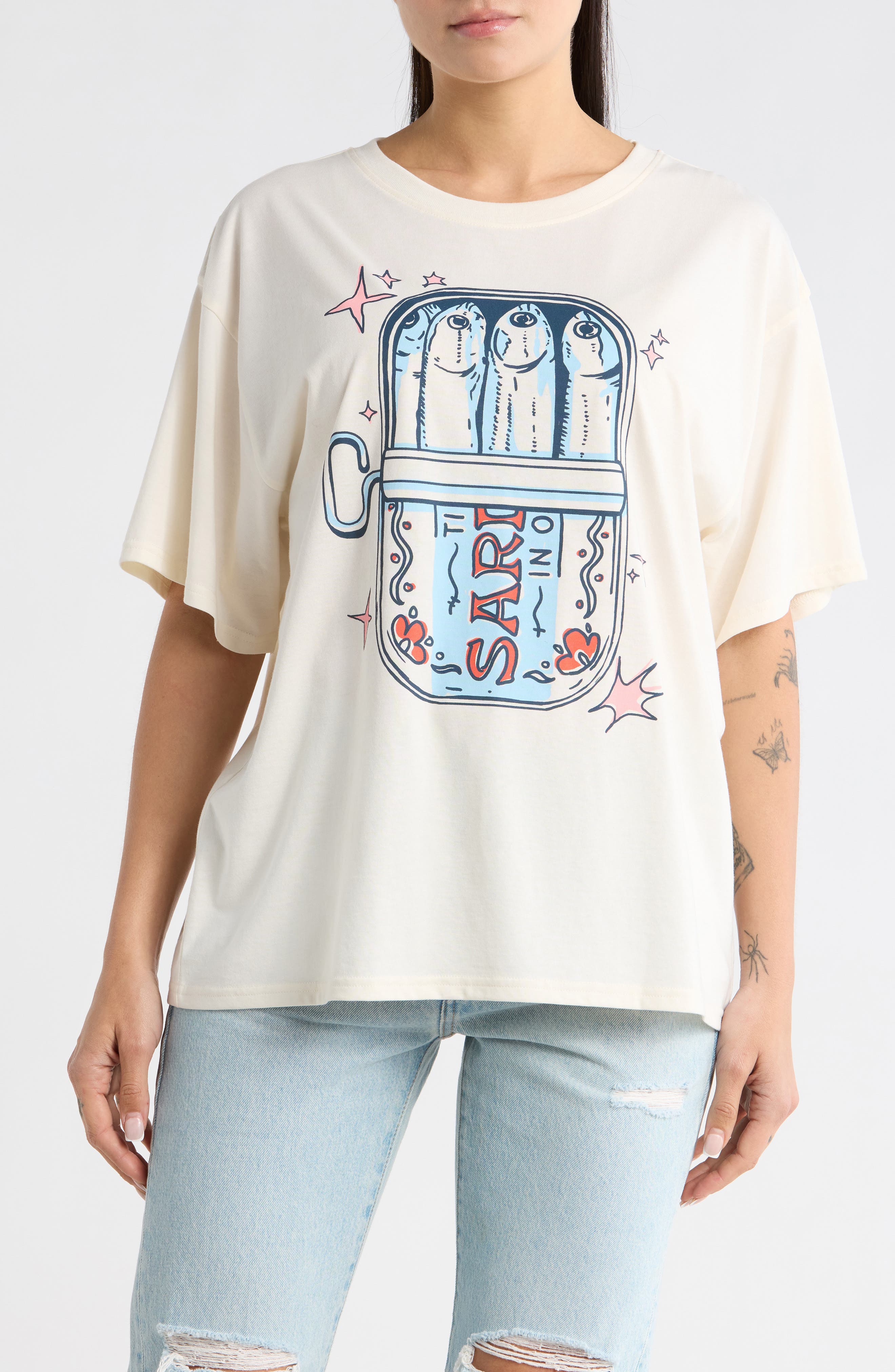 Ripple Junction Sardines Graphic T-Shirt