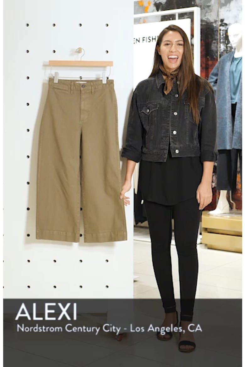 Emmett High Waist Crop Wide Leg Pants video