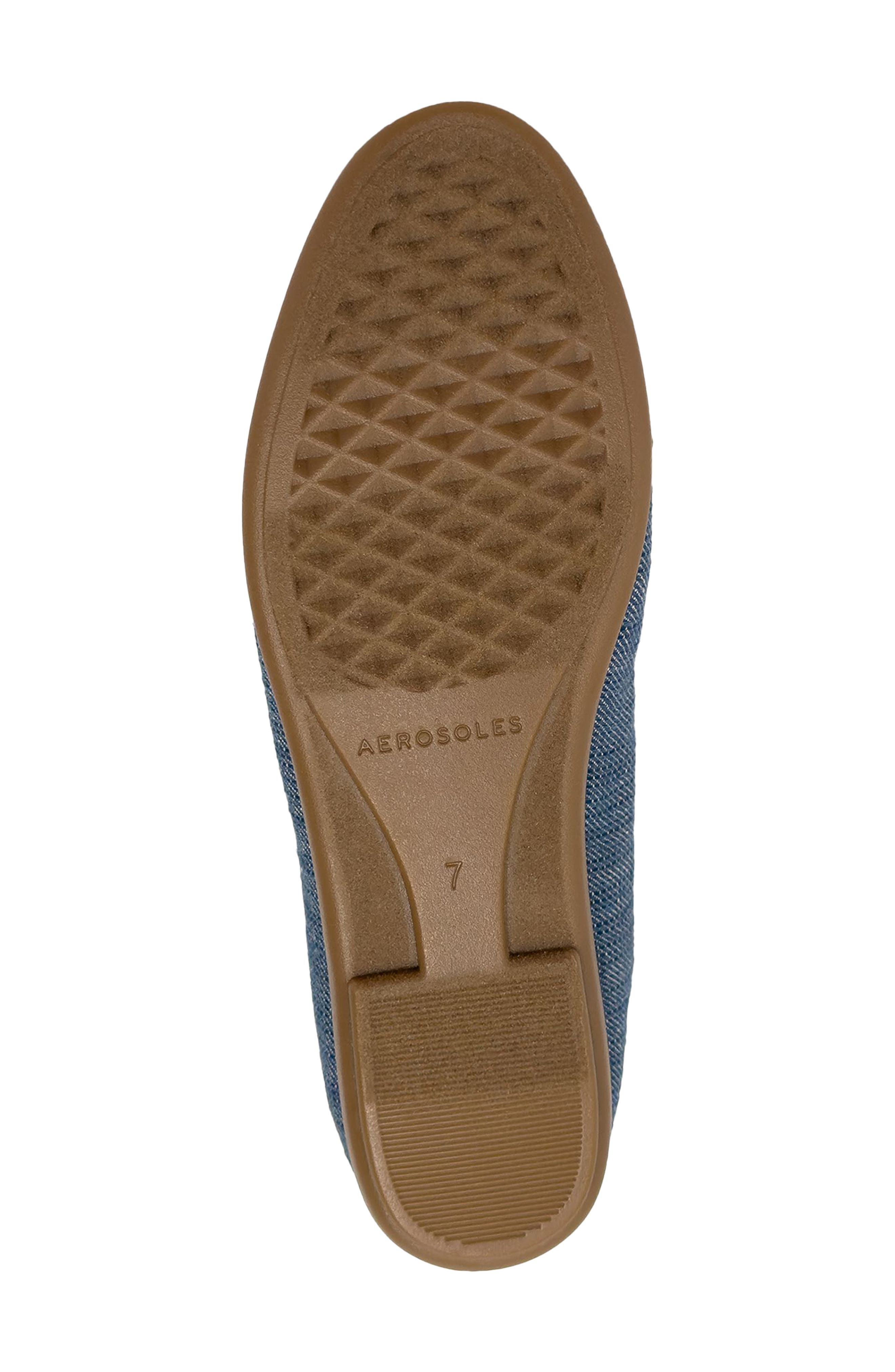 Big Bet Ballet Flat - Wide Width Available, Alternate, color, BLUE/ TAN