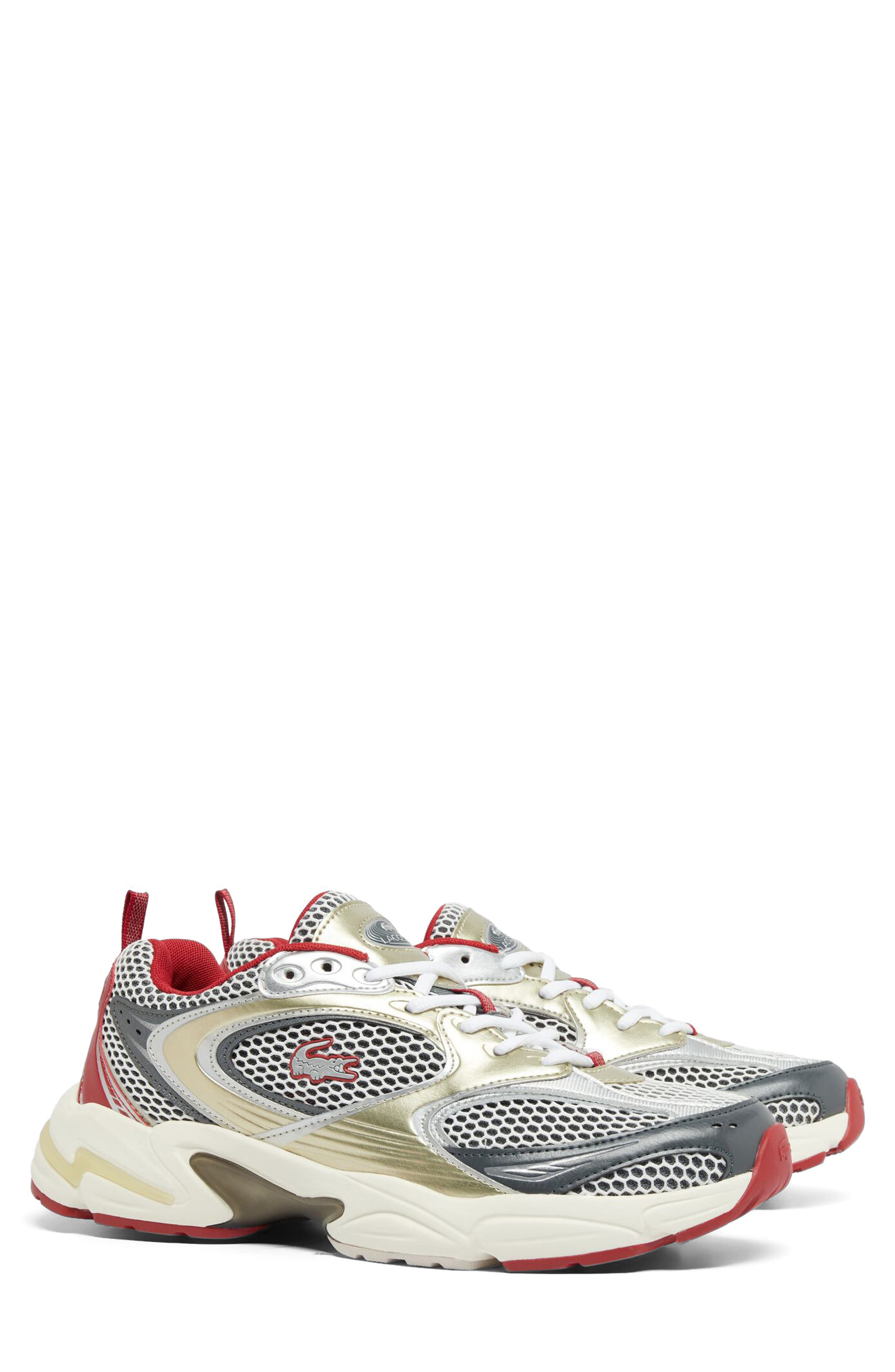 Lacoste Storm 96 2K Sneaker, Alternate, color, Red/ Off White