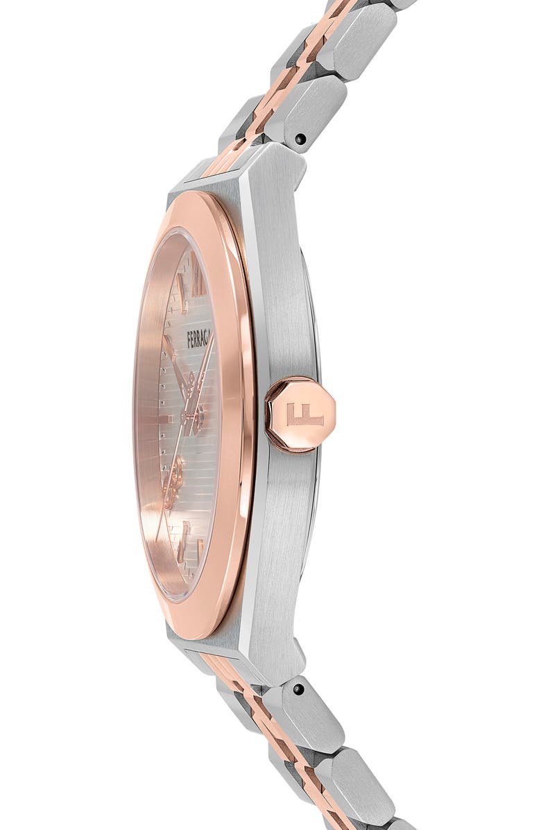 FERRAGAMO Vega New Two-Tone Bracelet Watch, 40mm, Alternate, color, Two Tone