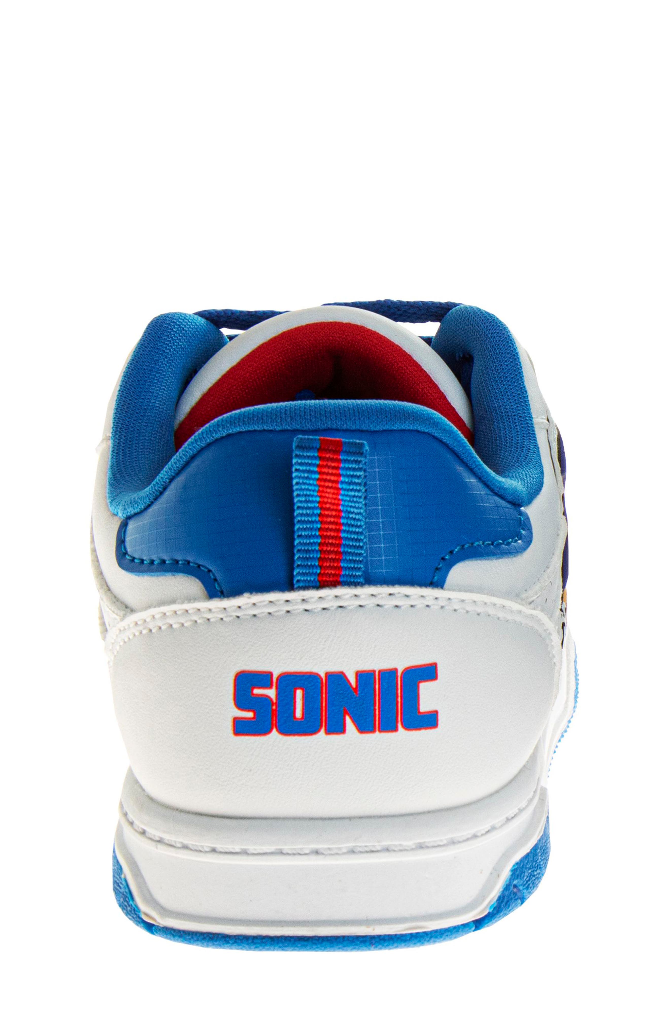 JOSMO Kids' Sonic the Hedgehog Sneaker, Alternate, color, White/Blue