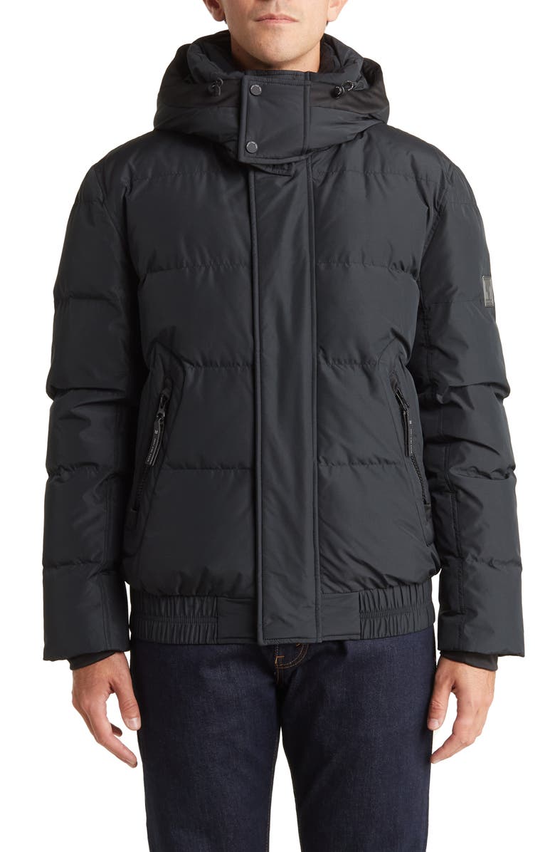 Marc New York Phoenix Water Resistant Down & Feather Coat, Alternate, color, Black