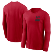 Nike Men's Nike Scarlet San Francisco 49ers Sideline Performance Long Sleeve T-Shirt