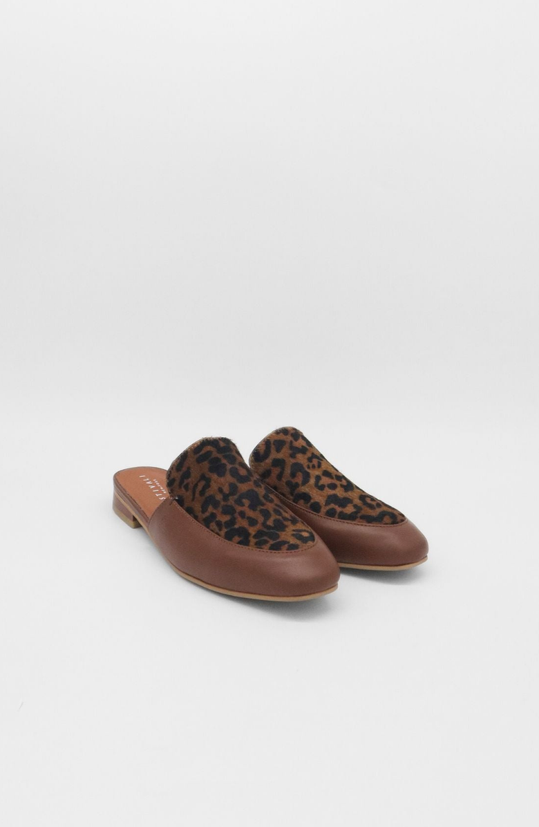 STIVALI NEW YORK Tenerezza Slip-On Leather Mules, Alternate, color, Brown Leopard