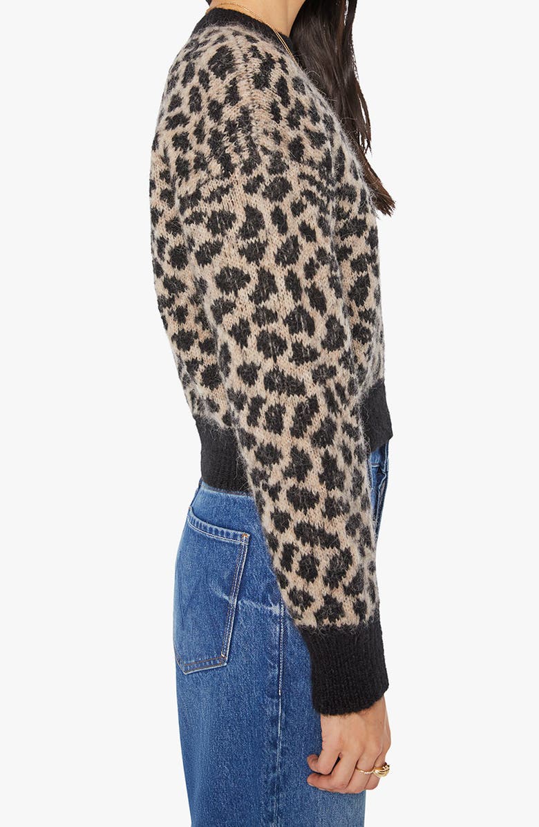 MOTHER The Itsy Crop Sweater, Alternate, color, Spotted At The Front Row