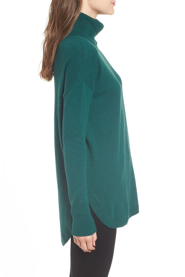 Turtleneck Sweater, Alternate, color, GREEN BOTANICAL