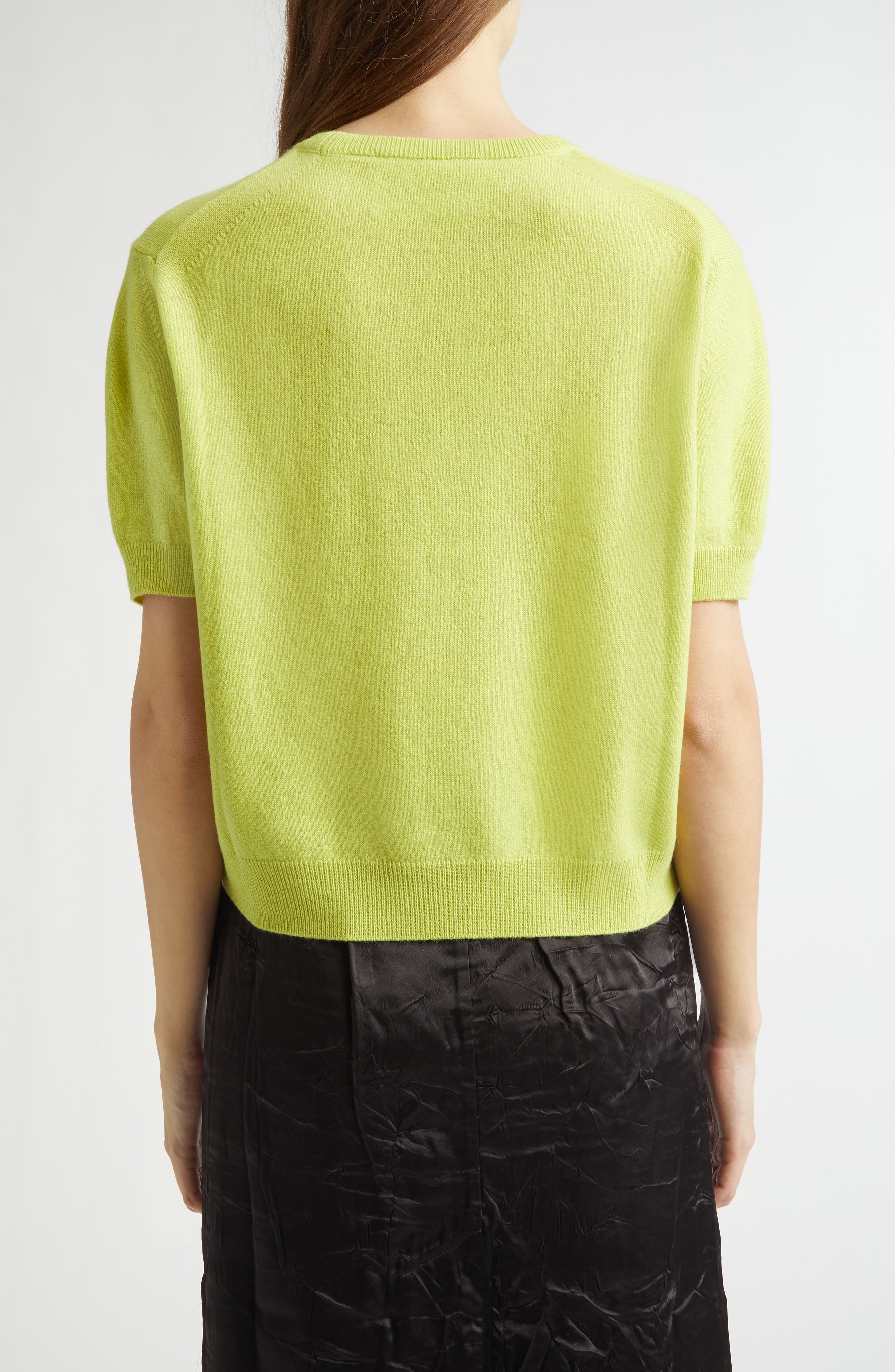 Short Sleeve Cashmere Sweater - image 2