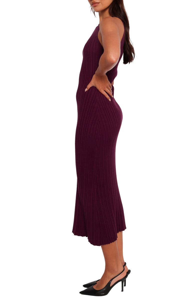 Petal & Pup Brighton Sleeveless Ribbed Sweater Dress, Alternate, color, Plum