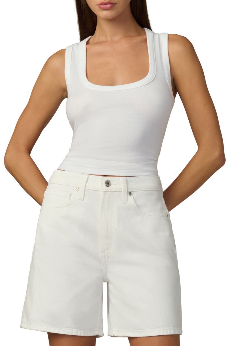 The U-Neck Tank Top, Main, color, OPTIC WHITE