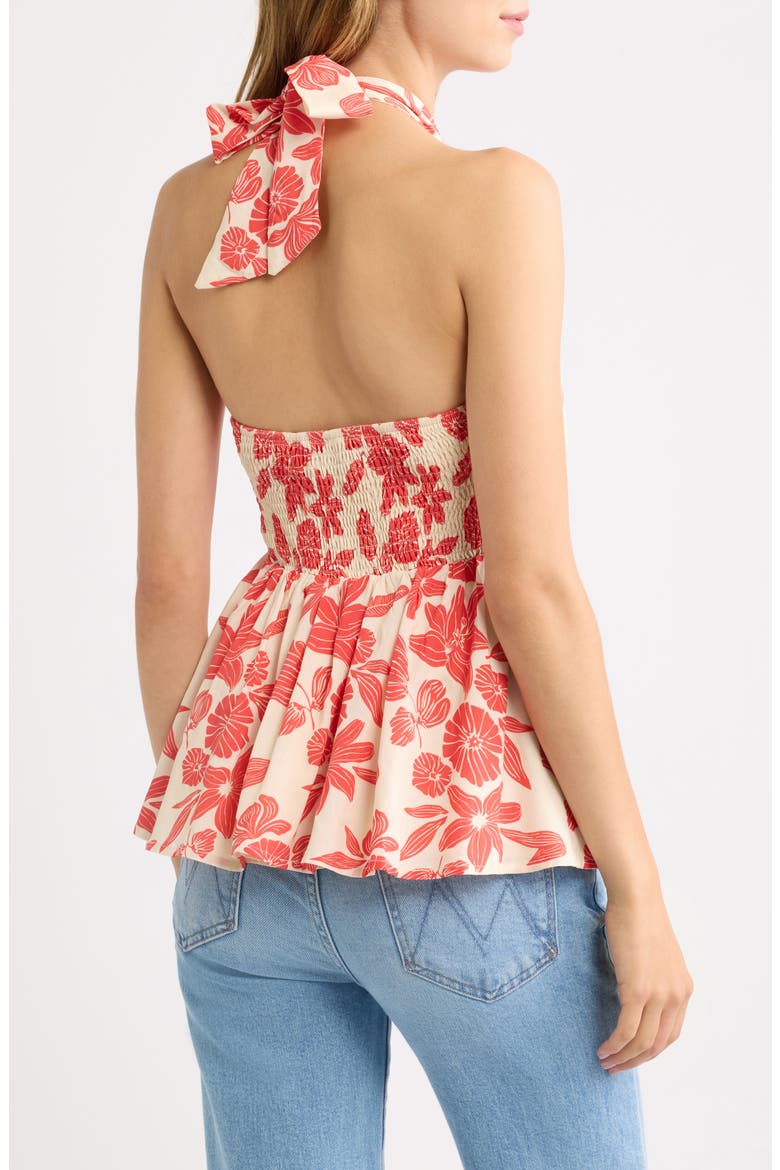 Klara Halter Top, Alternate, color, RED FLORAL