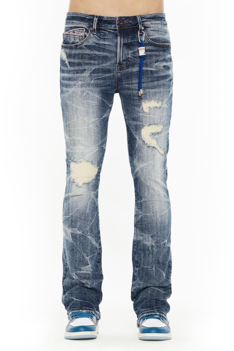 Lenny 603 Ripped Bootcut Jeans, Main, color, ABEL