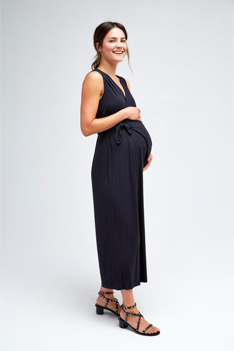 Francesca Maternity & Nursing Cropped Jumpsuit