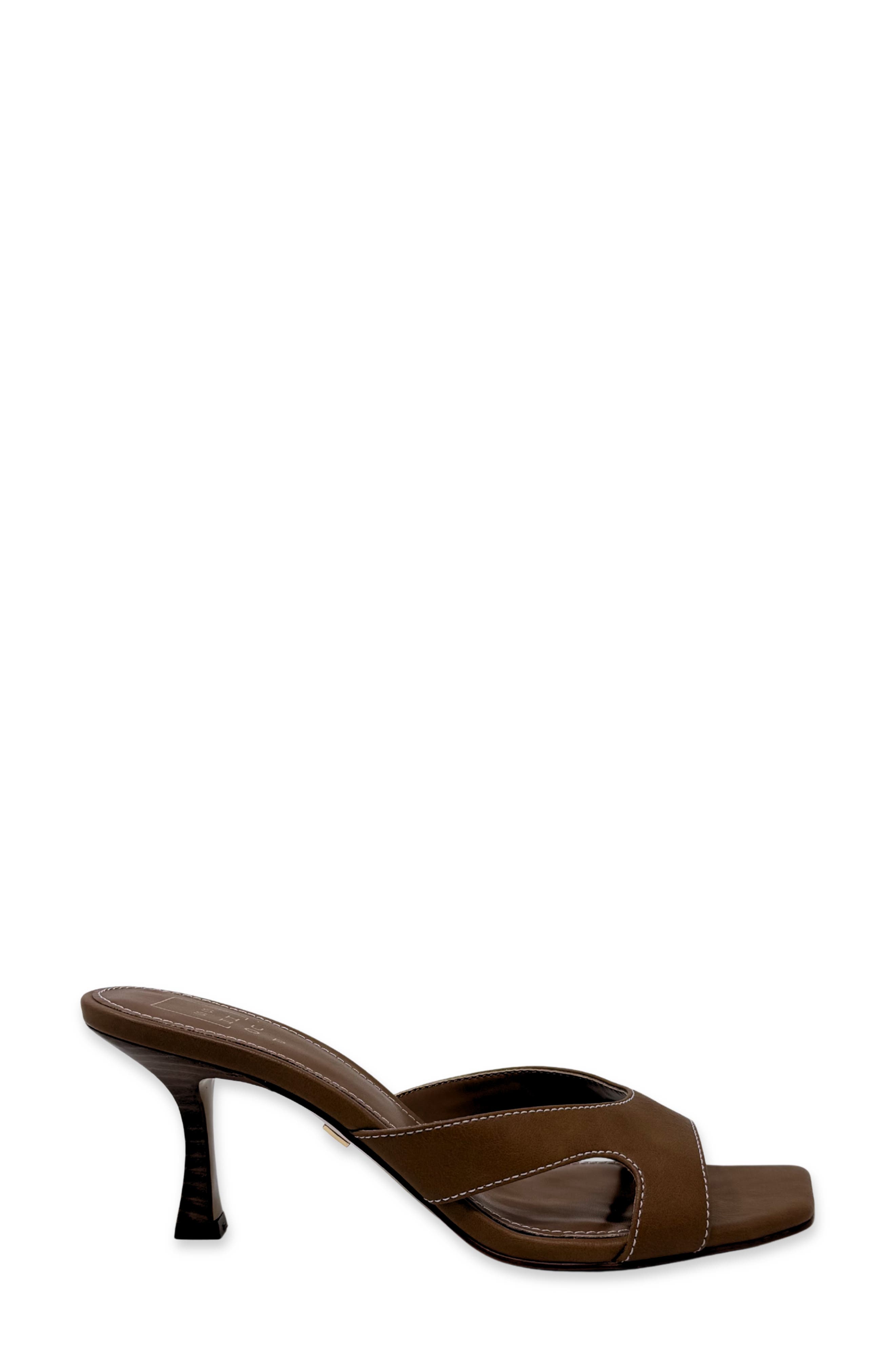 Fargo Slide Sandal, Alternate, color, BROWN