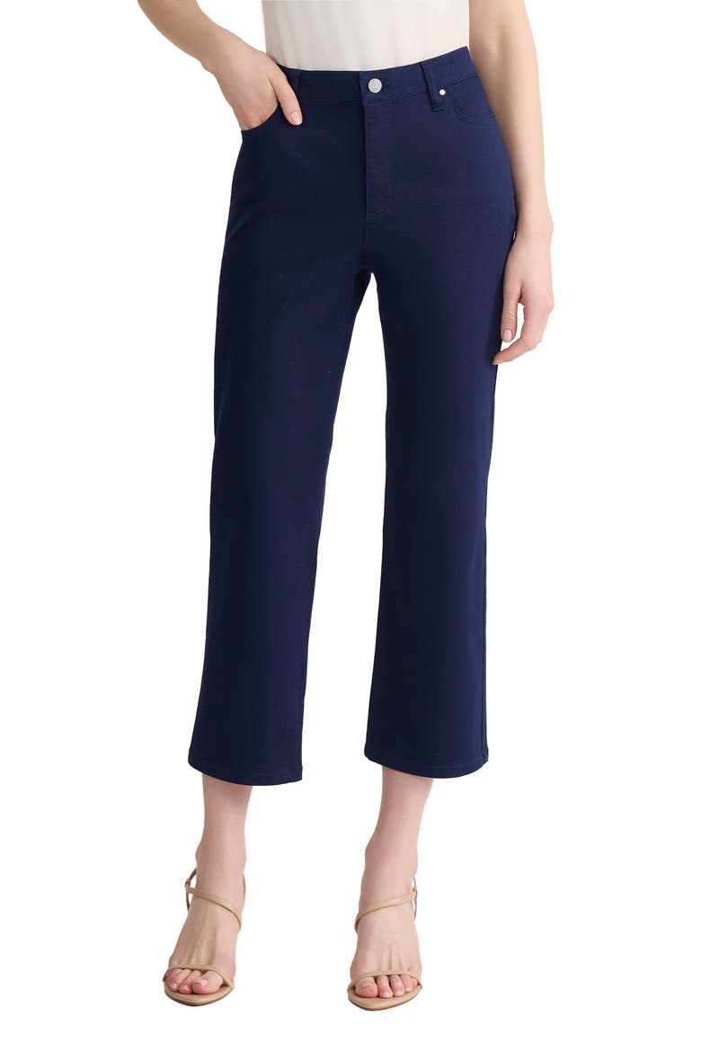 Lexington Crop Straight Leg Pants, Main, color, PACIFIC NAVY
