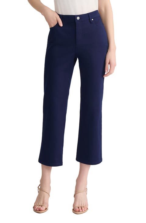 Lexington Crop Straight Leg Pants (Regular & Petite)