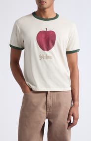 PALMES Apple Graphic Ringer Tee