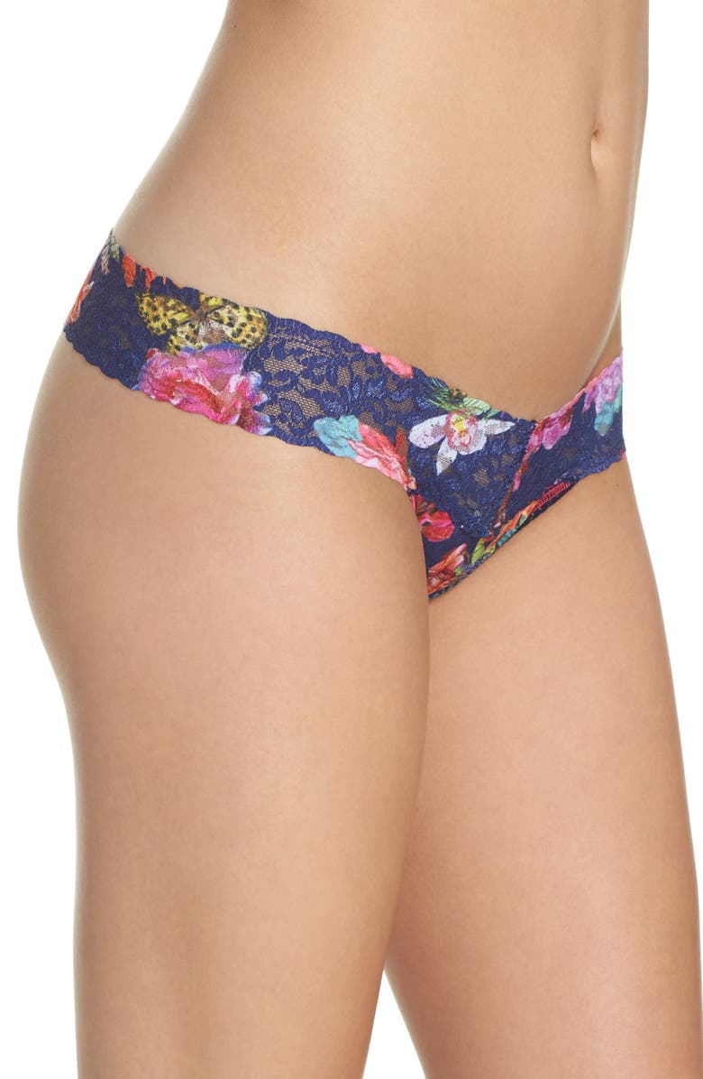Hanky Panky Bermuda Low Rise Thong, Alternate, color, Multi