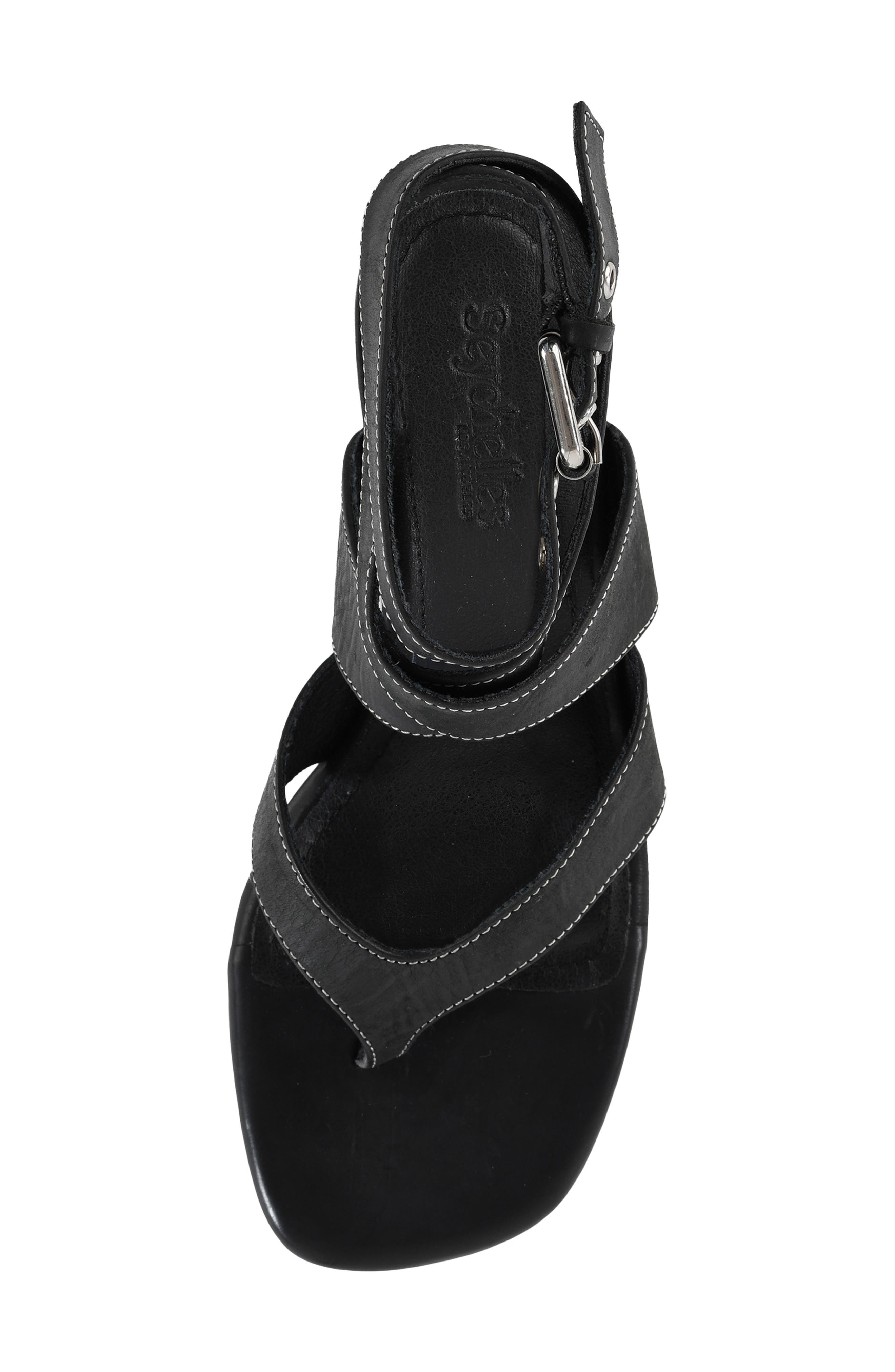 Seychelles Stroke of Luck Ankle Strap Sandal, Alternate, color, Black