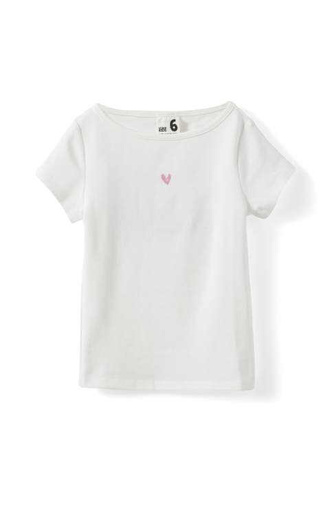 Kid's Fitted Short Sleeve Essential Boat Neck Tee