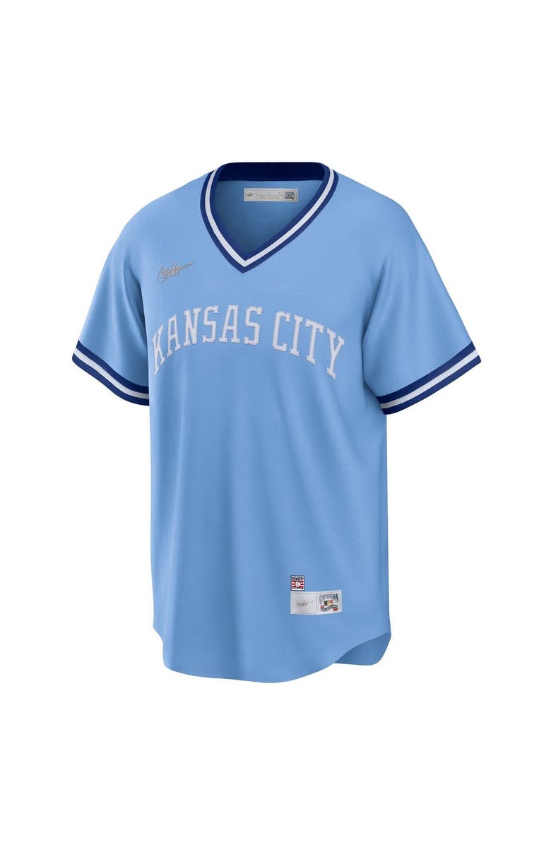 Nike Men's Nike George Brett Light Blue Kansas City Royals Road Cooperstown Collection Player Jersey, Alternate, color, Light Blue